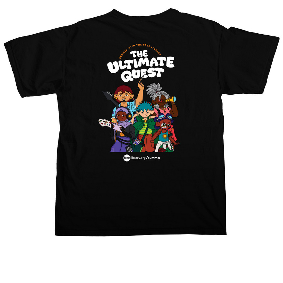 Summer 2026: The Ultimate Quest, a Black Comfort Colors Unisex Tee (back-view)