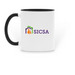 Cool Cats - Mug, a Black Two-Tone Ceramic Mug (back-view)