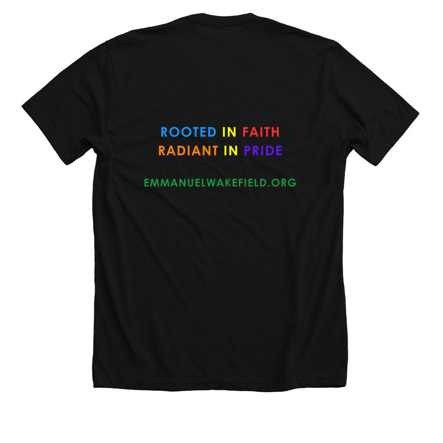 Timeless Pride T-Shirt, a Solid Black Blend Premium Unisex Tee (back-view)