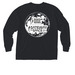 Moon Joy, a Black Comfort Colors Long Sleeve Pocket Tee (back-view)