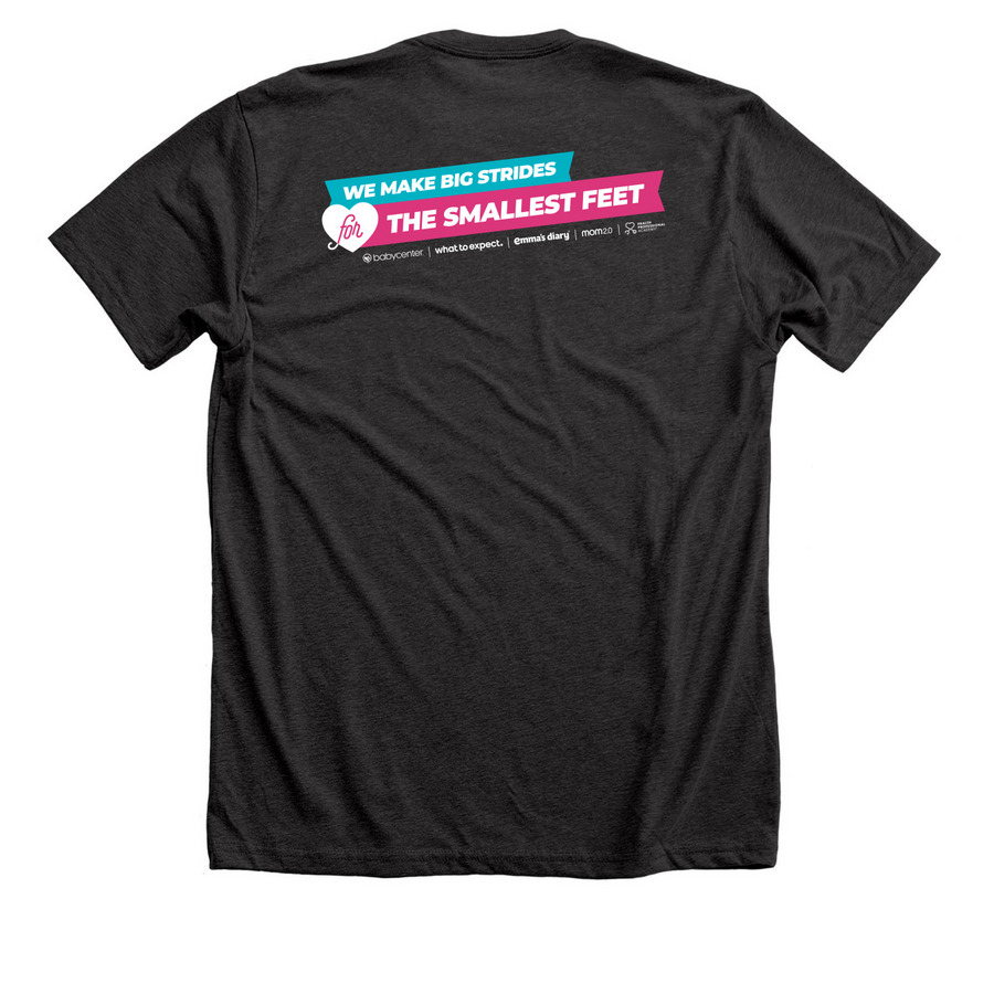 EHG 2025 Promise Walk, a Dark Grey Heather Premium Unisex Tee (back-view)