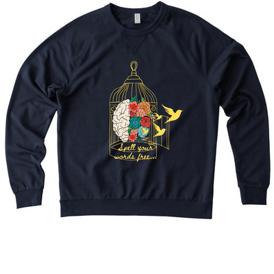 Freedom Shirts, a Night Sky Navy Allmade Organic French Terry Crewneck Sweatshirt