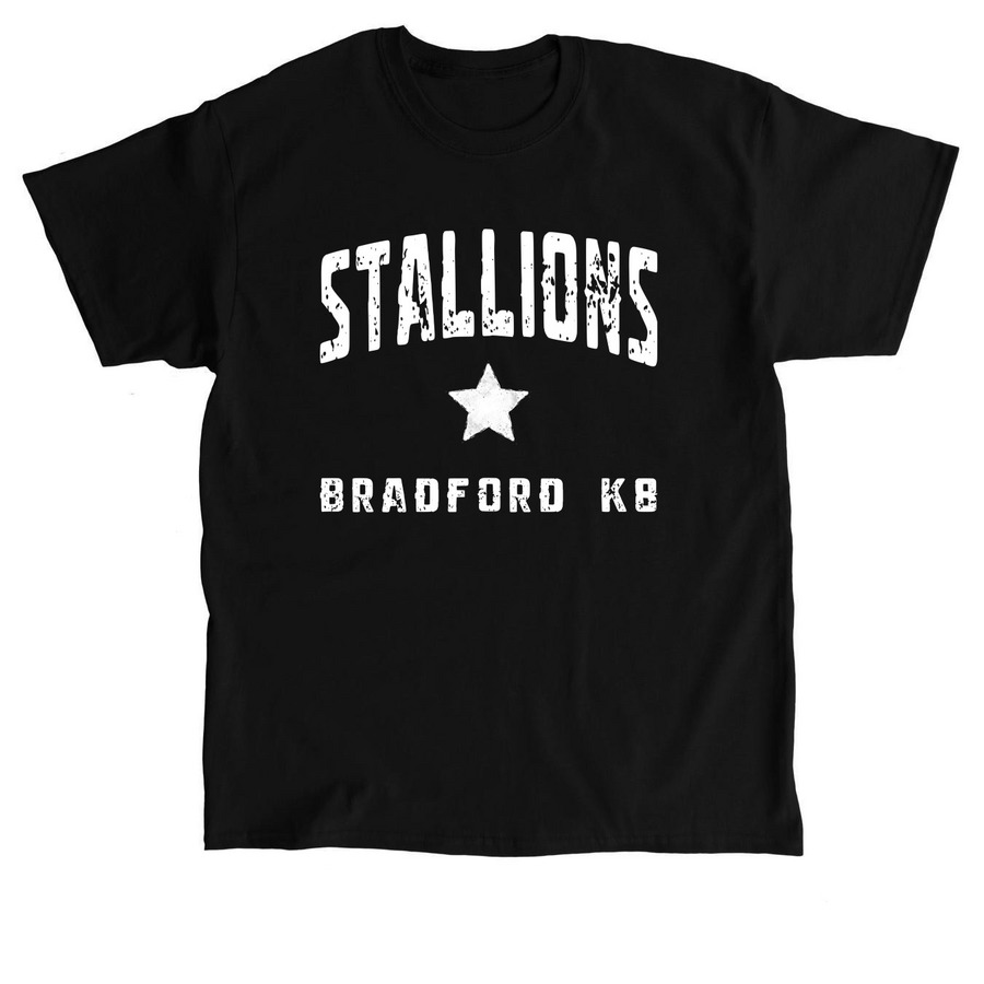 Stallions Bradford K8 Logo, a Black Classic Unisex Tee
