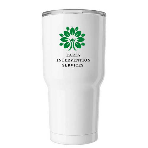 EIS Logo - Tumbler, a White Insulated Tumbler