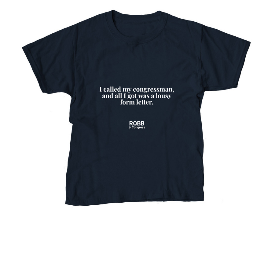 I Called My Congressman, a Navy Youth Unisex Tee