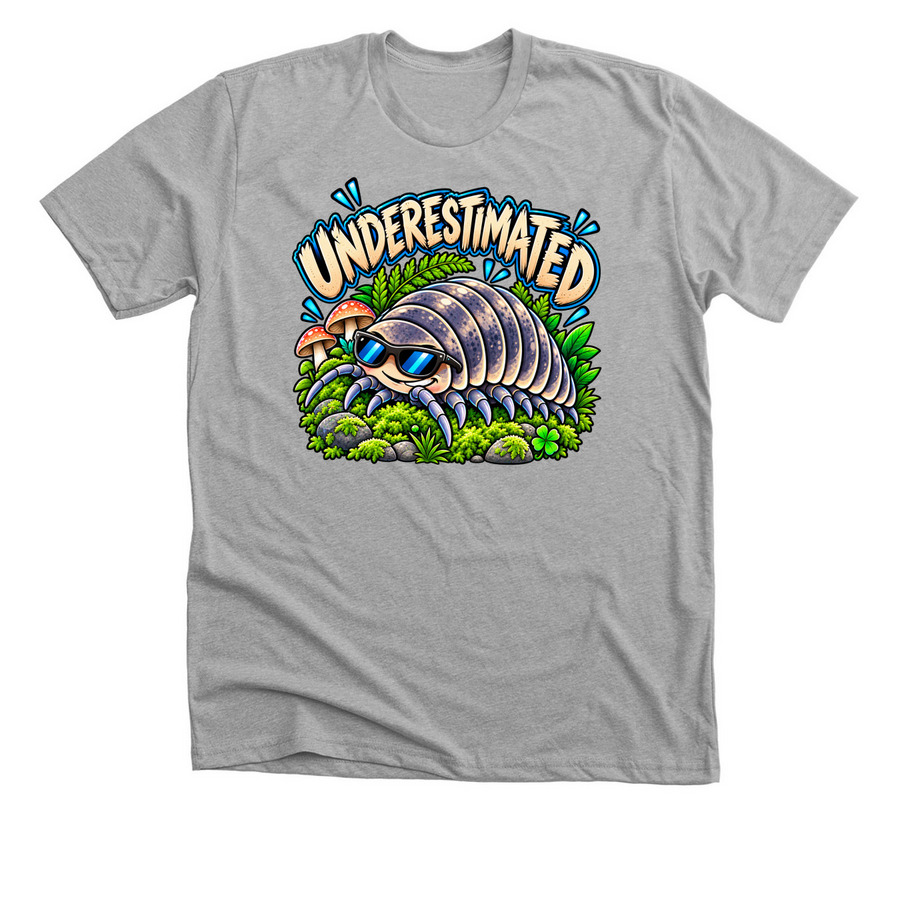 Underestimated!!!, a Athletic Heather Premium Unisex Tee