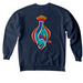 GW Giggin Crew, a True Navy Comfort Colors Crewneck Sweatshirt (back-view)