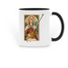 Card No. 2 - Major Arcana Mug Collection, a Black Two-Tone Ceramic Mug