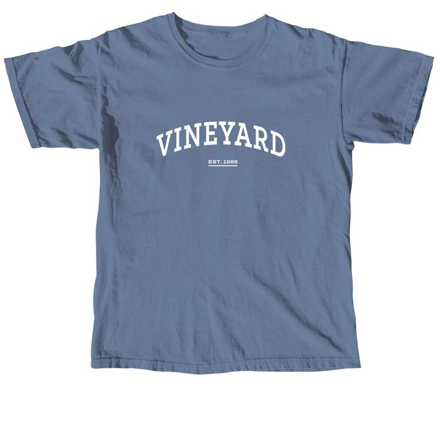 Vineyard Vintage Tee, a Blue Jean Comfort Colors Unisex Tee