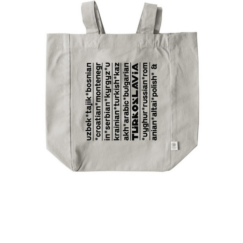 Turkoslavia Tote, a Natural Recycled Cotton Tote Bag