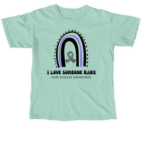 Rare Disease Day 2025, a Chalky Mint Comfort Colors Unisex Tee