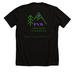 PNW Community/Competition, a Solid Black Blend Premium Unisex Tee (back-view)