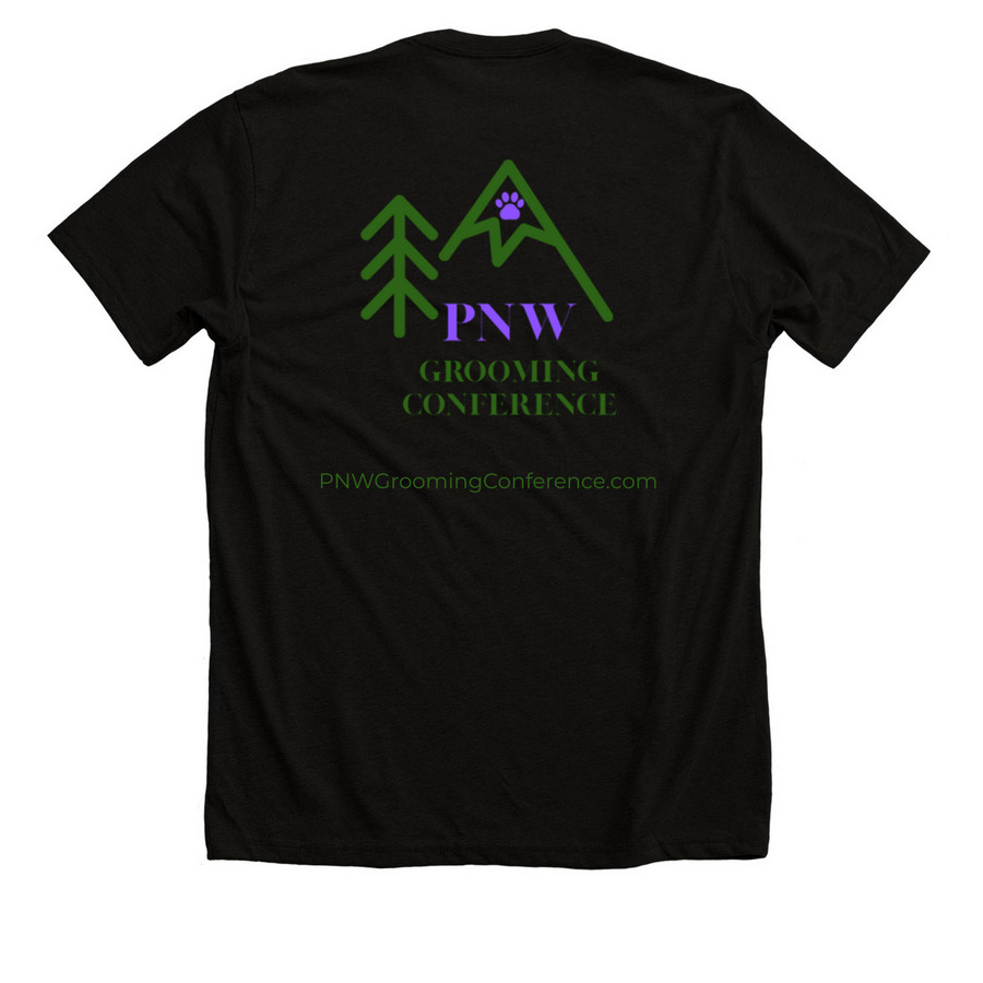 PNW Community/Competition, a Solid Black Blend Premium Unisex Tee (back-view)