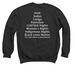 Liberation&nbsp;, a Black Crewneck Sweatshirt (back-view)