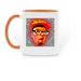 D'belmont's Mugs!, a Orange Two-Tone Ceramic Mug (back-view)