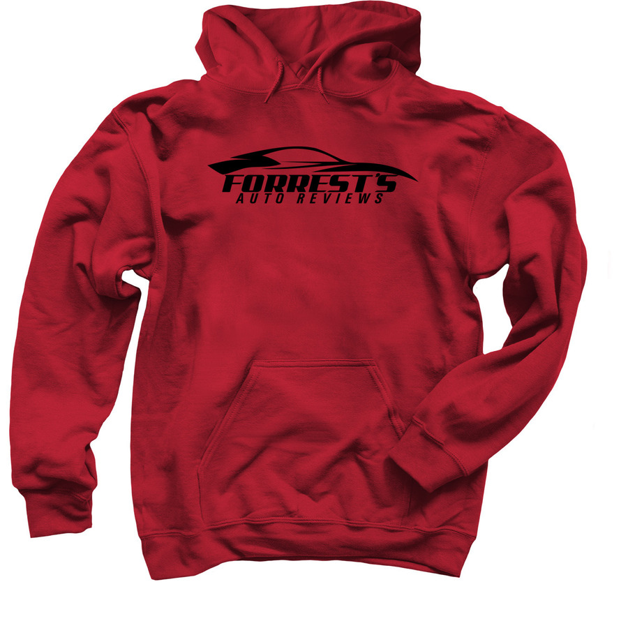 Forrest's Auto Reviews Hoodies!, a Cardinal Red Pullover Hoodie