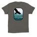 Nature's Nanny Soaring Eagle Shirt, a Asphalt Premium Cotton Tee