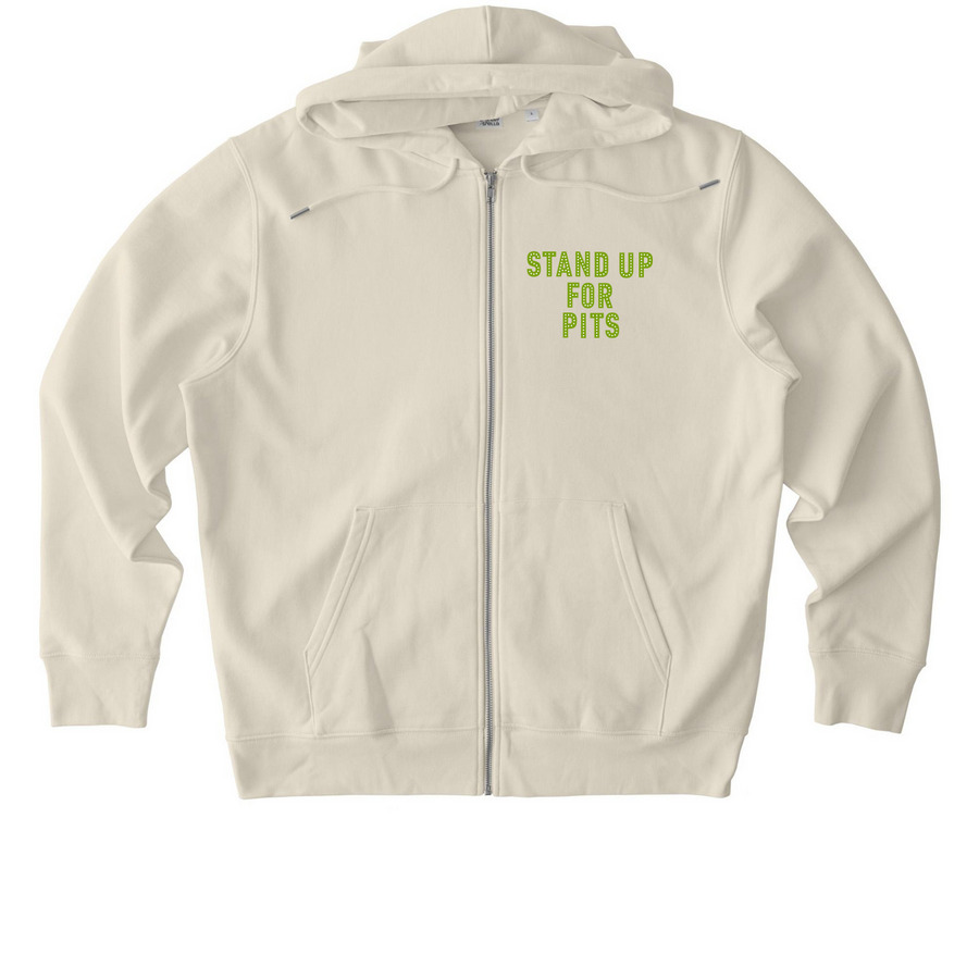 BORN INHERENTLY GOOD - ANGEL, a Natural Raw Stanley/Stella Unisex Cultivator 2.0 Zip Up Pullover Hoodie