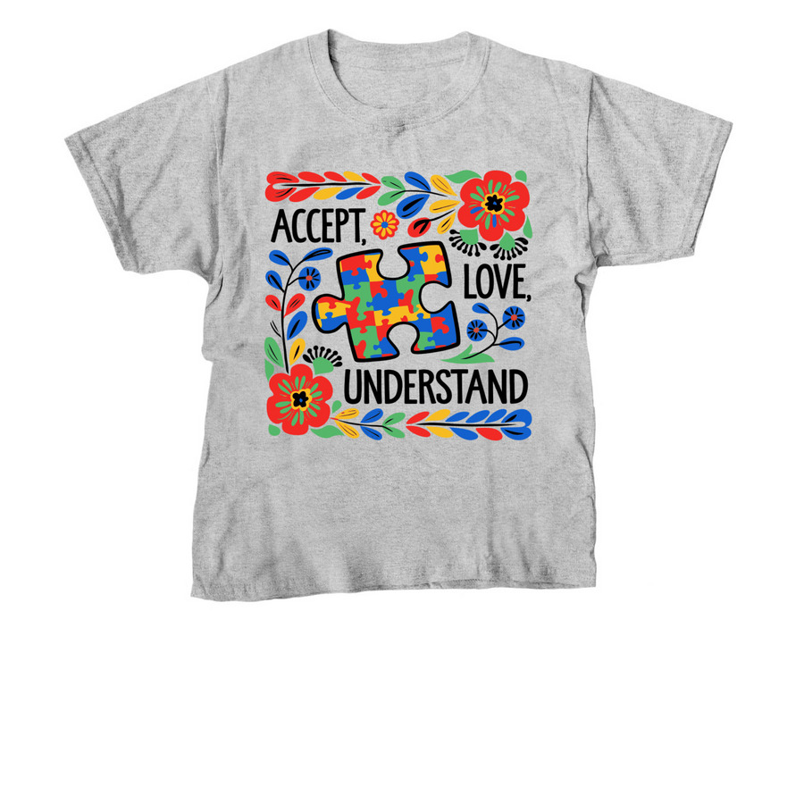 Accept, Love, Understand, a Sport Grey Youth Unisex Tee