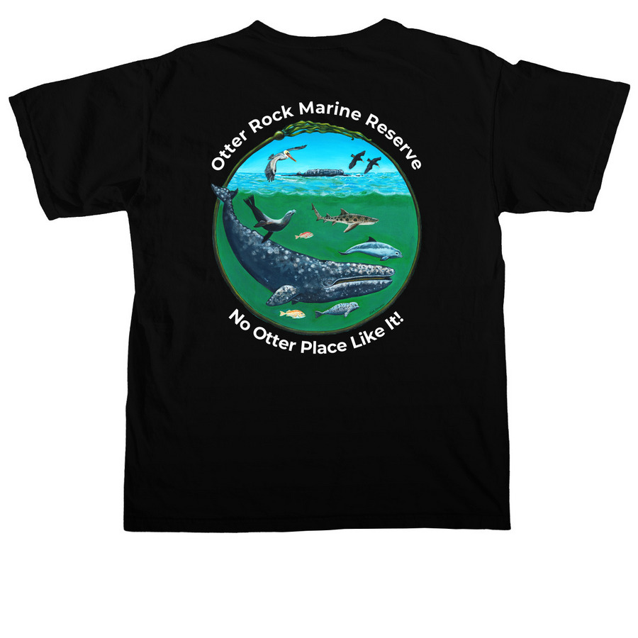 No Otter Place Like It! Shirts/Sweatshirts, a Black Comfort Colors Unisex Tee (back-view)