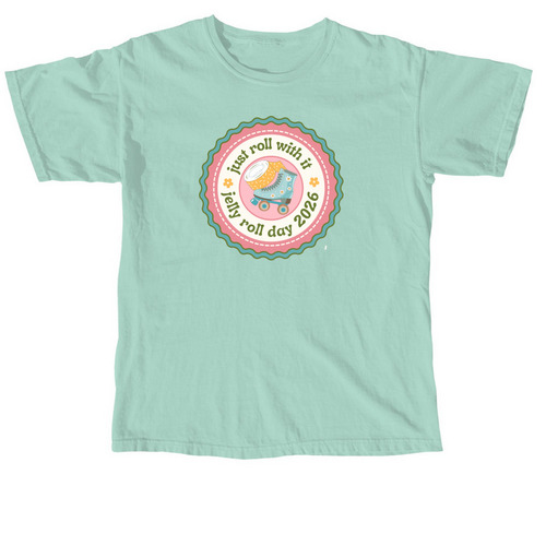 Just Roll With It, a Chalky Mint Comfort Colors Unisex Tee