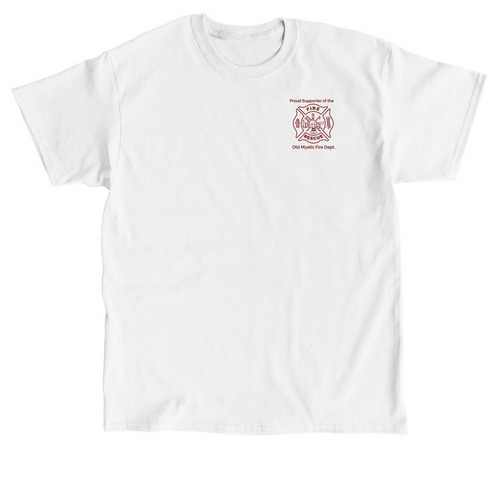 OMFD Supporter Shirt with Seal - White, a White Classic Unisex Tee