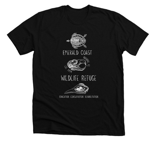 ECWR Wildlife Anatomy Shirt, a Solid Black Blend Premium Unisex Tee