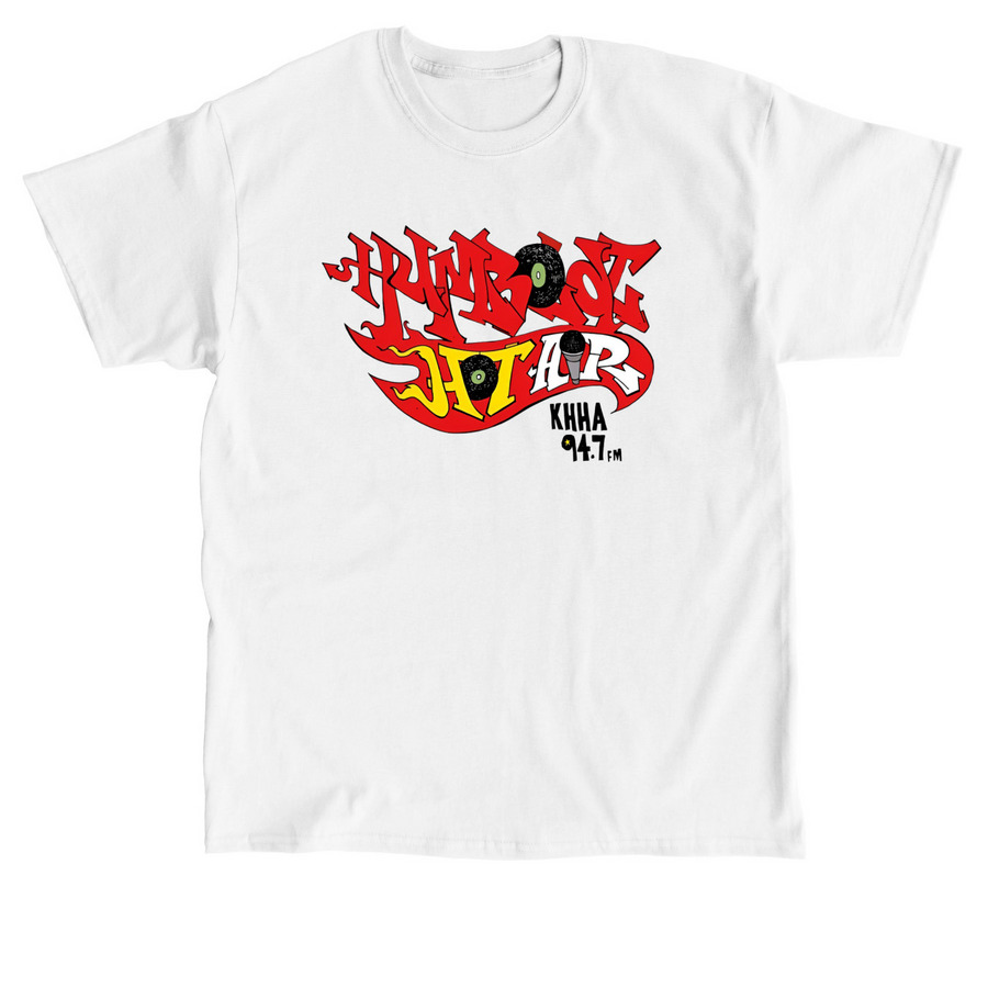 First KHHA 94.7FM merch by Dr. Oop, a White Classic Unisex Tee