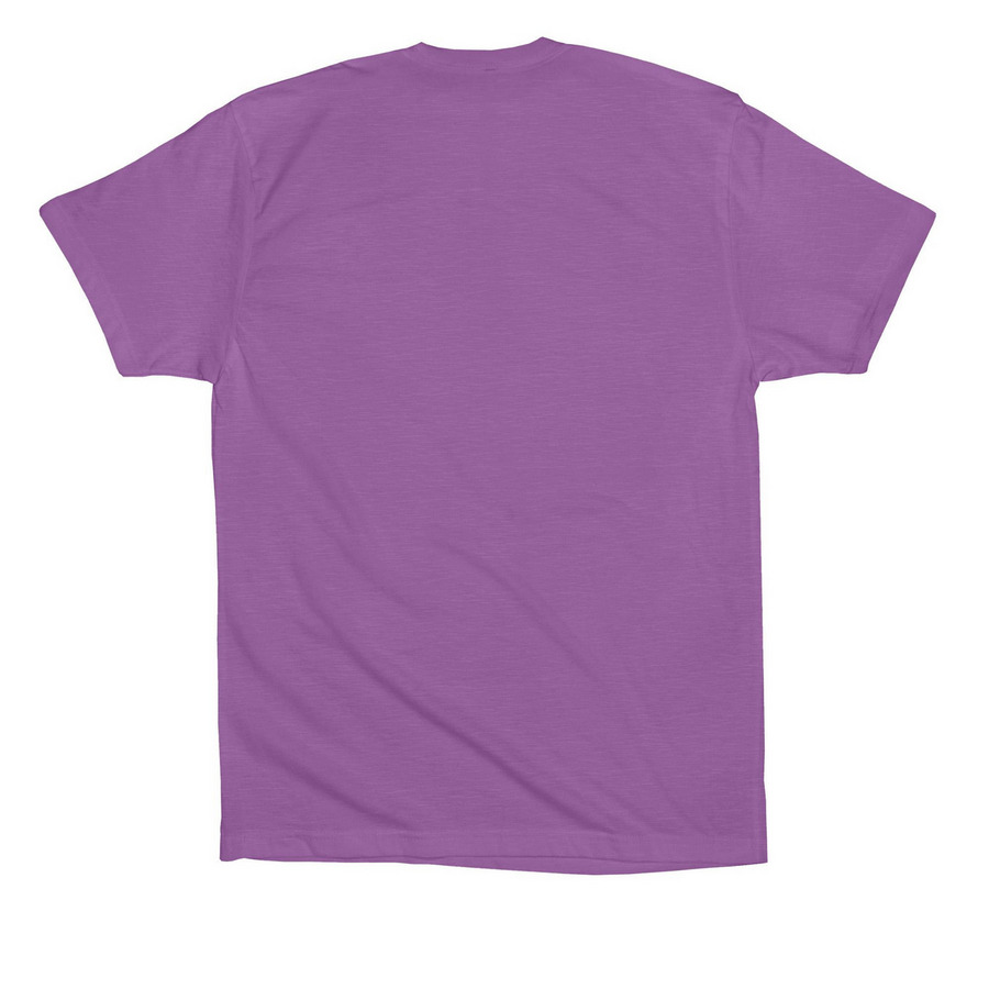Resistance Knitter, a Royal Purple Premium Cotton Tee (back-view)