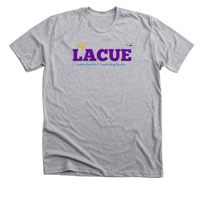 LACUE Logo Merchandise, a Athletic Heather Premium Unisex Tee