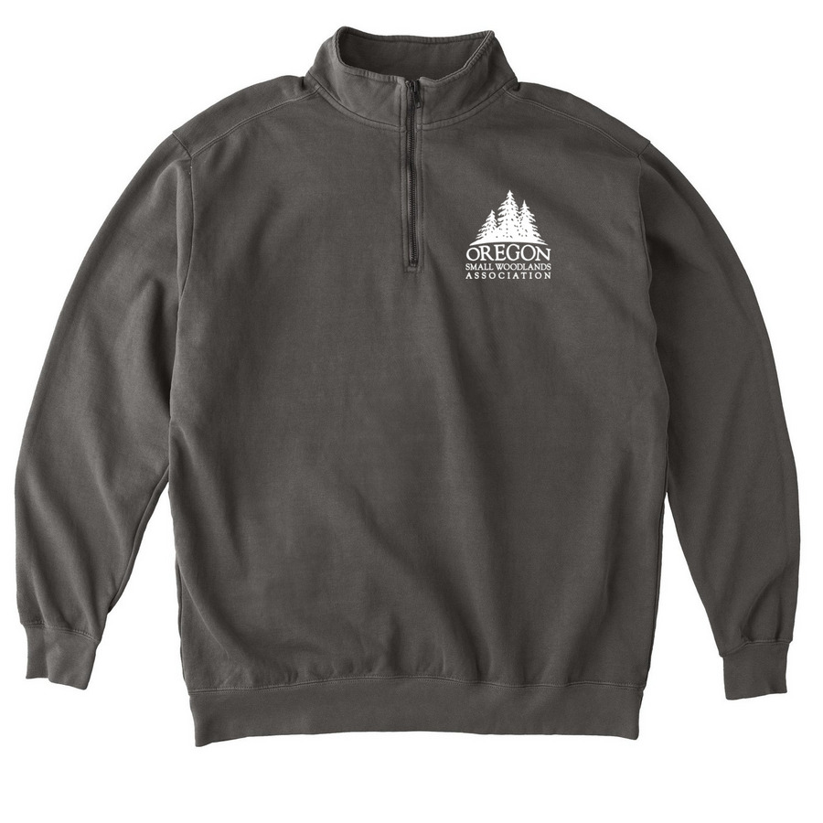 OSWA SWAG, a Pepper Comfort Colors Quarter Zip Pullover