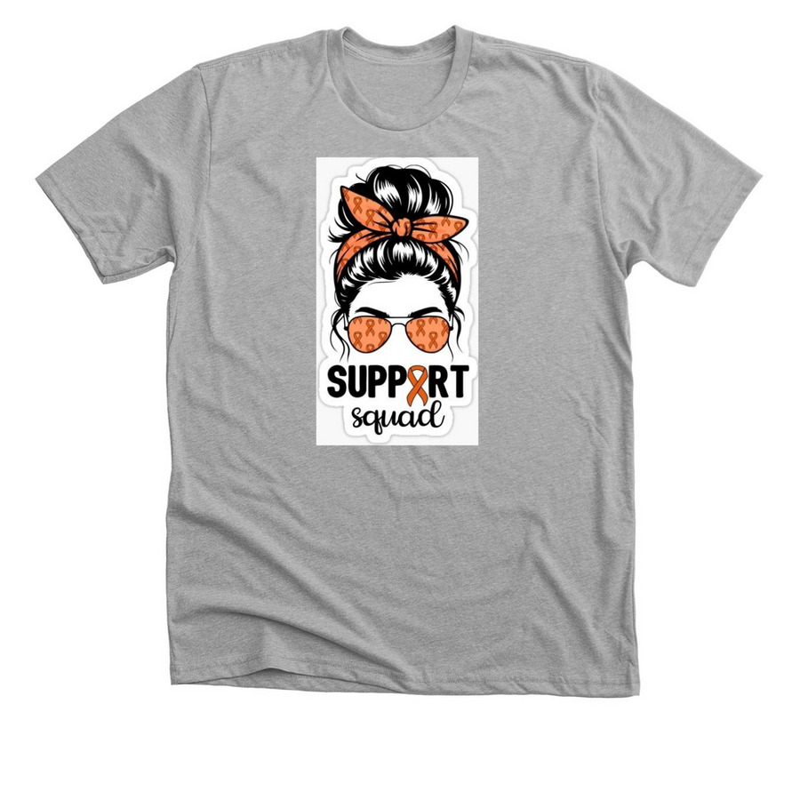 Help Tina with her fight against Kidney Cancer&nbsp;, a Athletic Heather Premium Unisex Tee