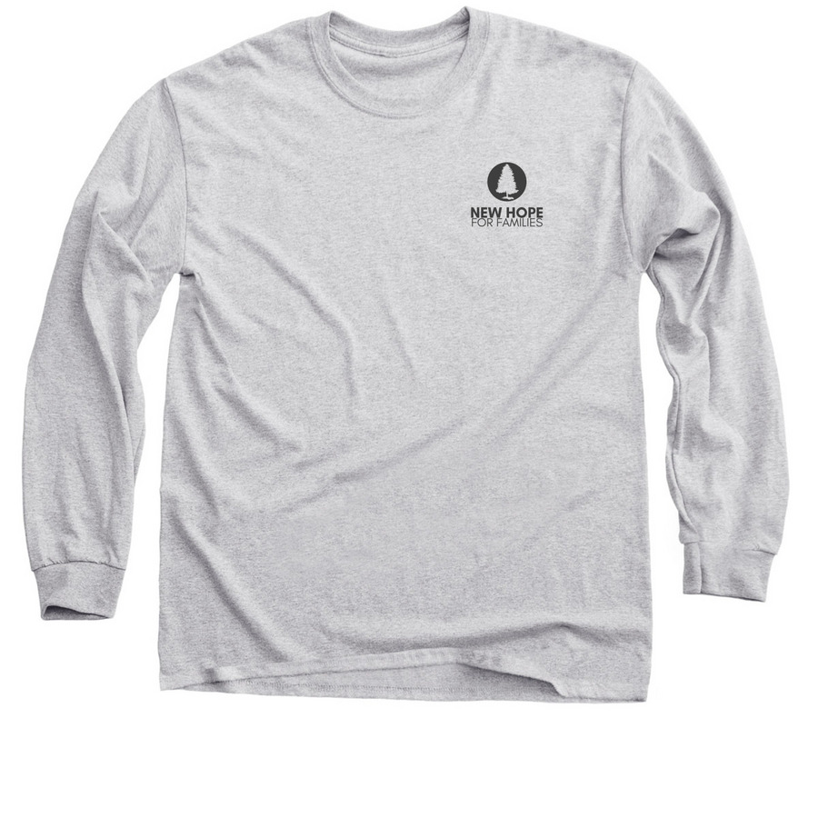 Love Shows Up, a Sport Grey Classic Long Sleeve Tee