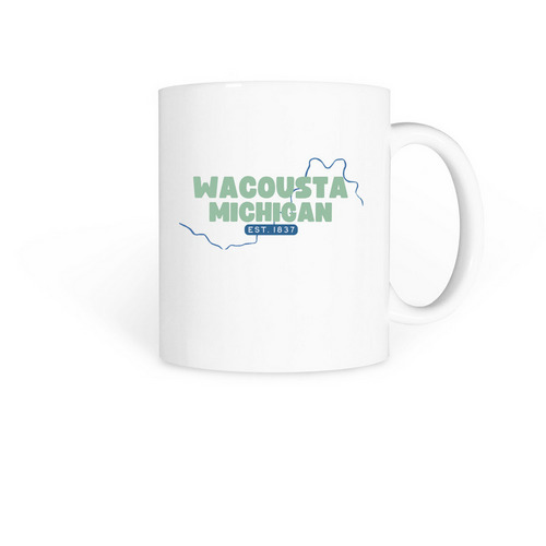 Looking Glass Mug, a White Coffee Mug