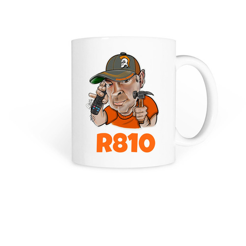 R810, a White Coffee Mug