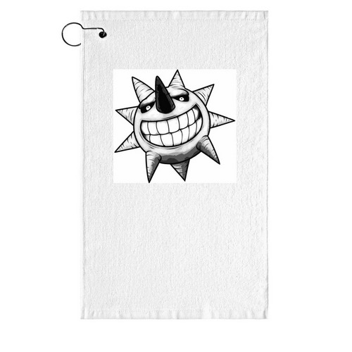 Road of Valor, a White Golf Towel