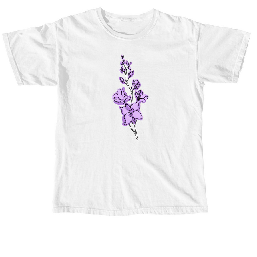 Birth flowers for Noah (no text), a White Comfort Colors Unisex Tee