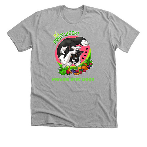 Fruit Week - Prairie Disc Dogs, a Athletic Heather Premium Unisex Tee