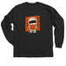 Spooky in Upstate, a Black Classic Long Sleeve Tee (back-view)