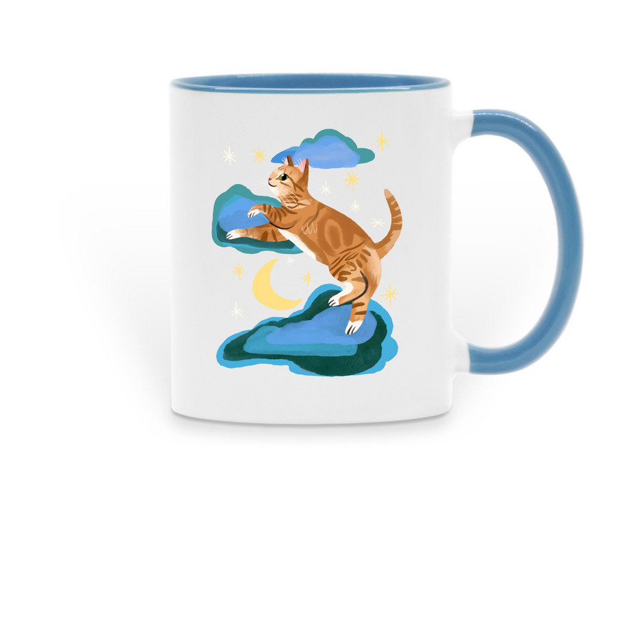 Kody Forever Mug, a Light Blue Two-Tone Ceramic Mug