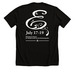 Disney's Frozen - Filigree - White Font, a Solid Black Blend Premium Unisex Tee (back-view)