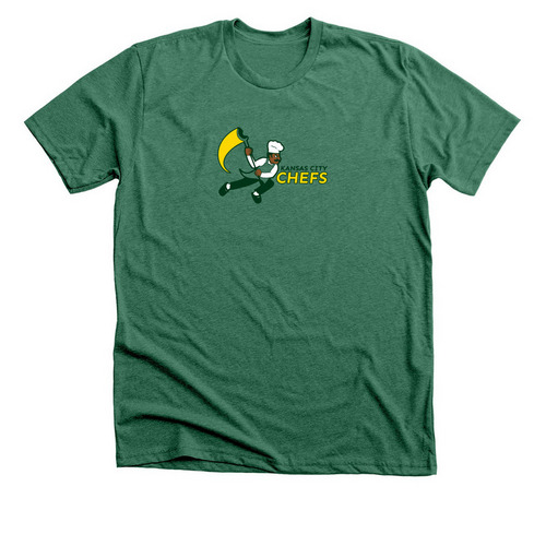 Kansas City Chefs, a Heather Grass Green Premium Unisex Tee