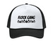FLOCK GANG - OFFICIAL LEAGUE TRUCKER&nbsp;, a White/ Deep Black Printed Foam Trucker Hat