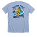 Every Tide Brings Something New, a Heather Baby Blue Premium Unisex Tee (back-view)