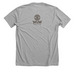 Let's Talk, a Athletic Heather Premium Unisex Tee (back-view)