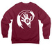 WWW Member Gear - HS Writing Contest, a Maroon Premium Raglan Crewneck Sweatshirt (back-view)