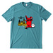 OFH3 Logo On Front, a Oceanic Teal Allmade Heavyweight Recycled Cotton Tee