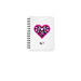 Luv Journal, a White Spiral Notebook