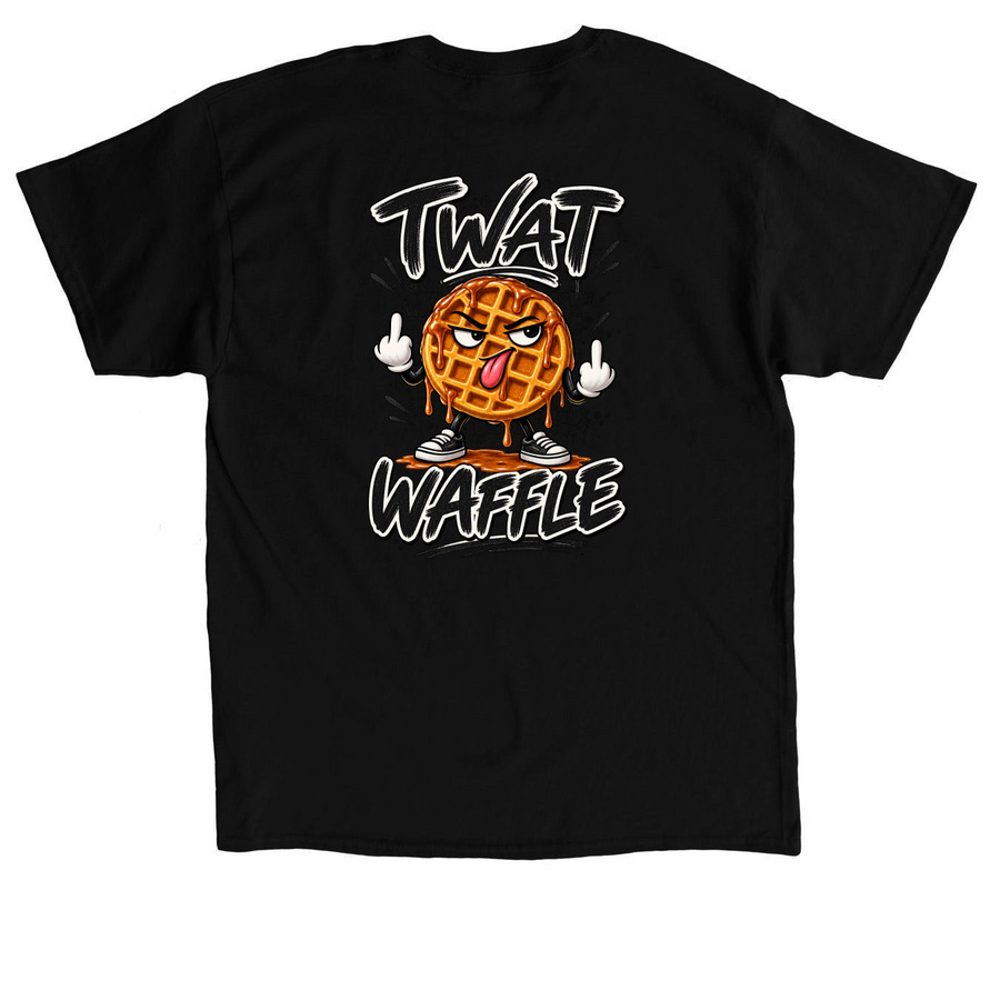 ? ? TW, a Black Classic Unisex Tee (back-view)