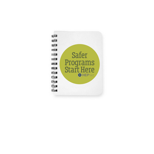 Safer Programs Journal, a White Spiral Notebook